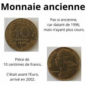 Monnaie ancienne - 10 centimes de franc