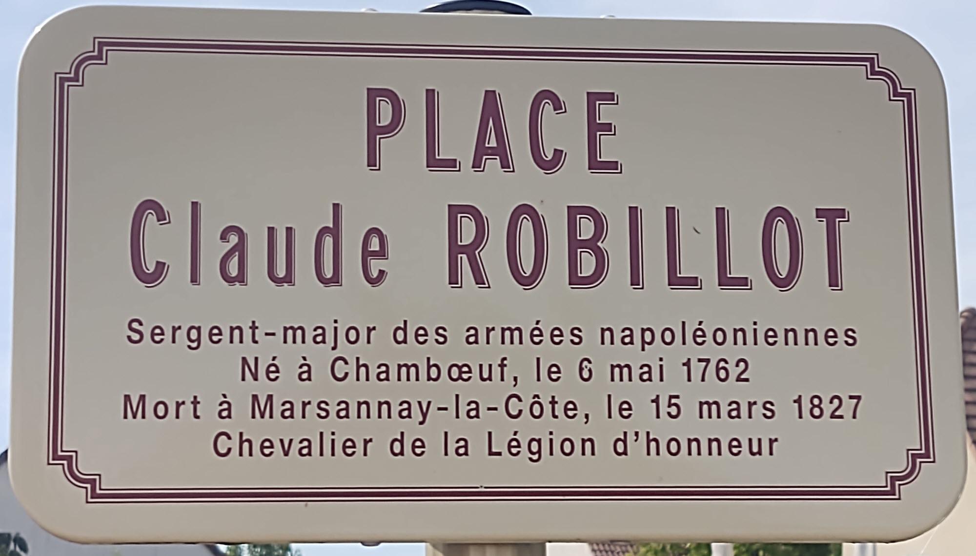 Place Claude Robillot à Chamboeuf