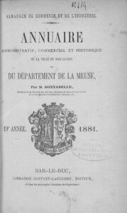 Annuaire administratif commercial et historique de la Meuse