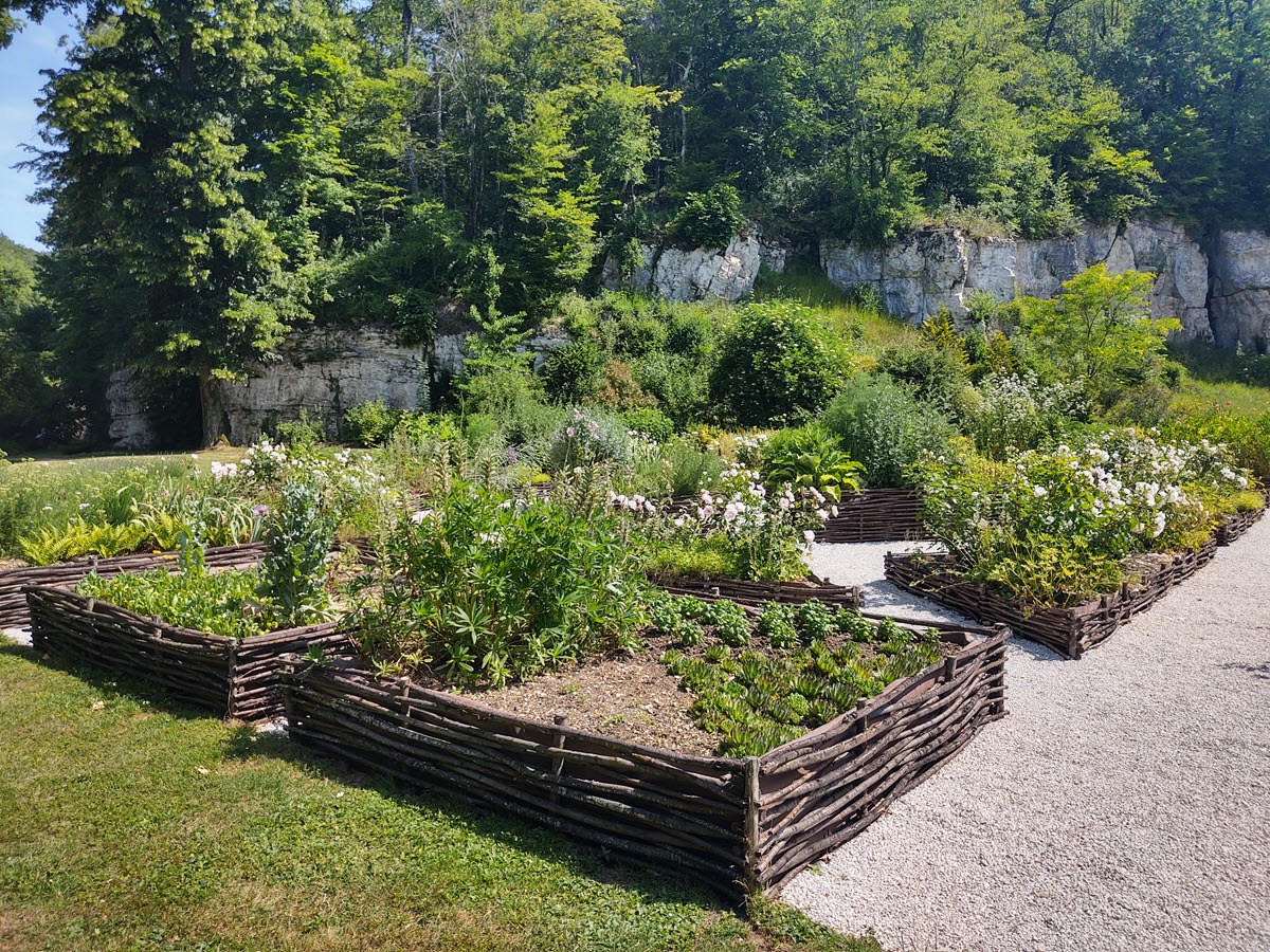 Le potager de l'abbaye de Fontenay